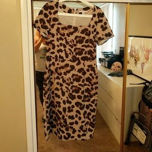 Banana Republic leopard print dress
